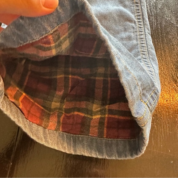 Vintage Haband Size 42 Light Wash Denim Flannel Lined Elastic Waist Jean Bootcut - Picture 6 of 14